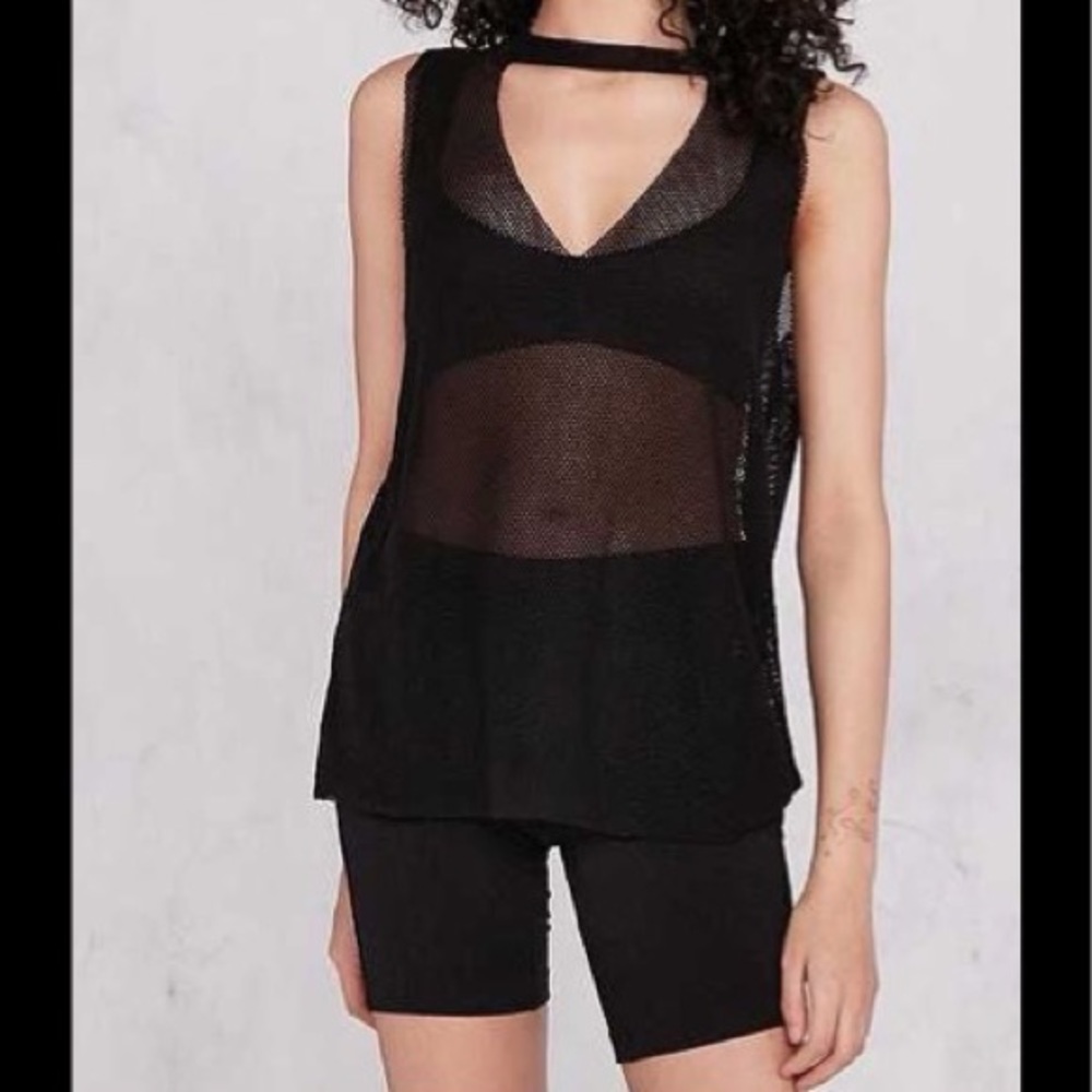 Mesh V Neck Tank